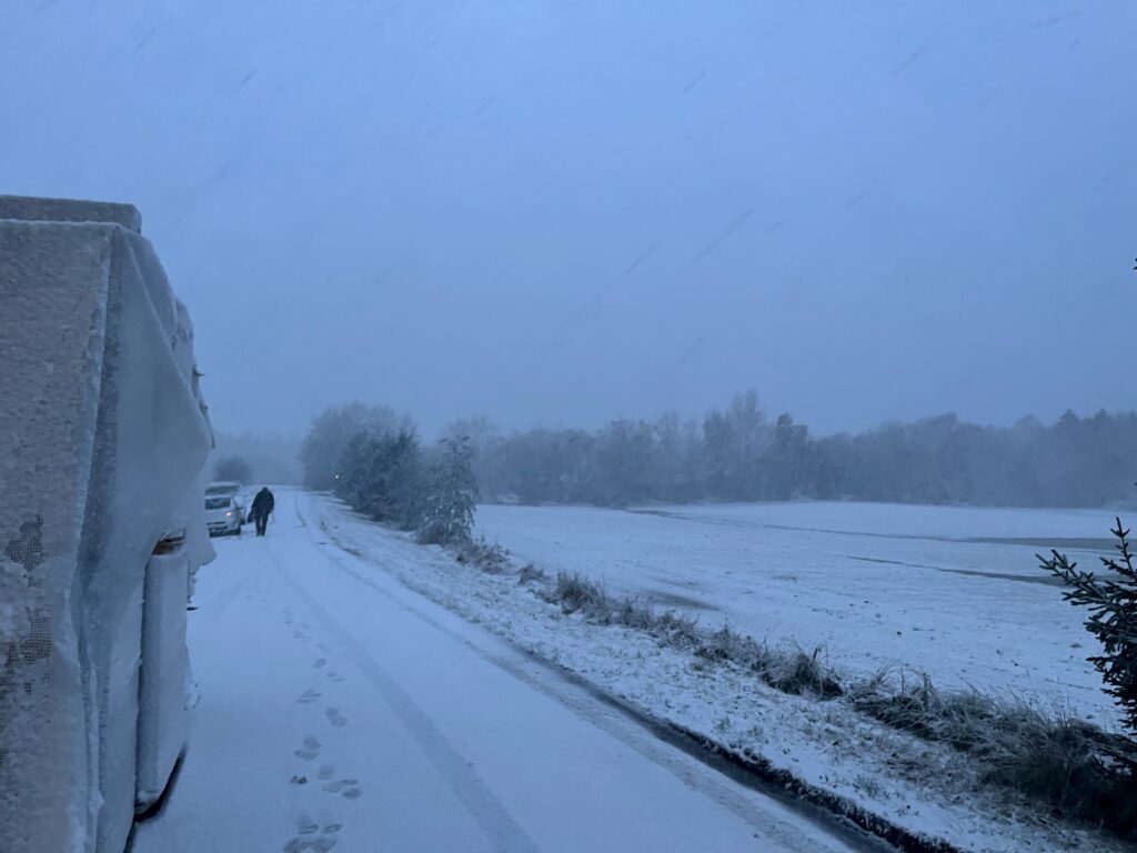 Den første sne er faldet over Danmark: Vær opmærksom på glatte veje