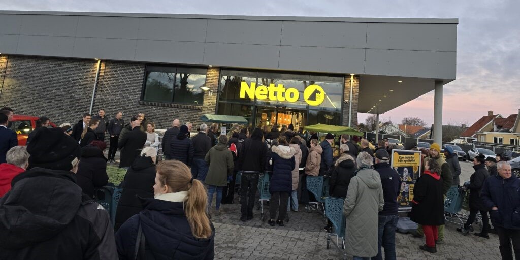 Vilde billeder: Netto bestormet fra morgenstunden