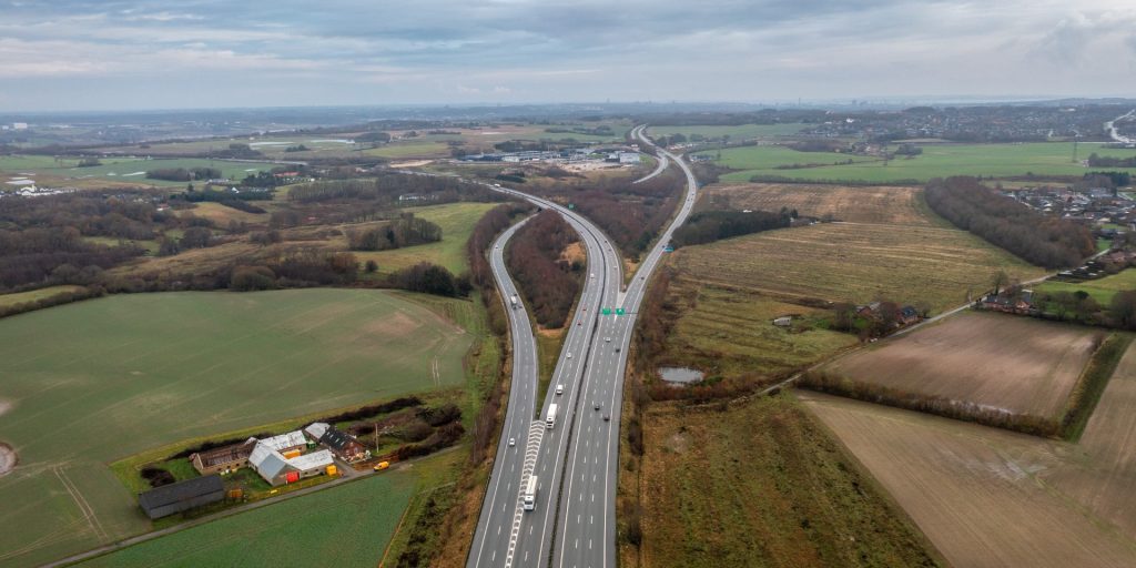 Vejarbejde på motorvej: Er først overstået i 2025
