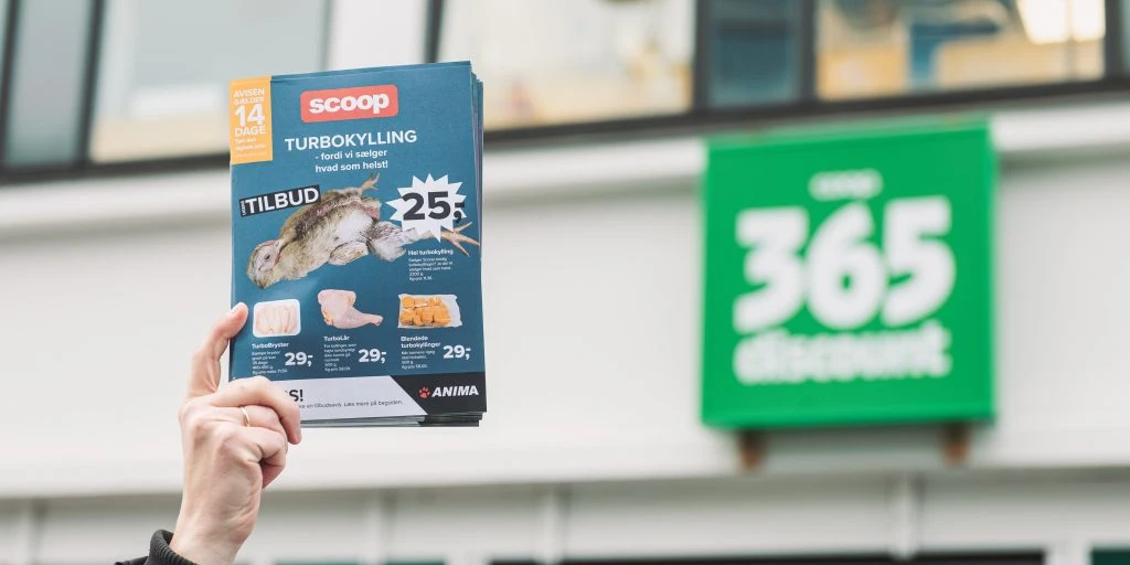 Falske reklamer i 200 Coop-butikker – sådan ser de ud
