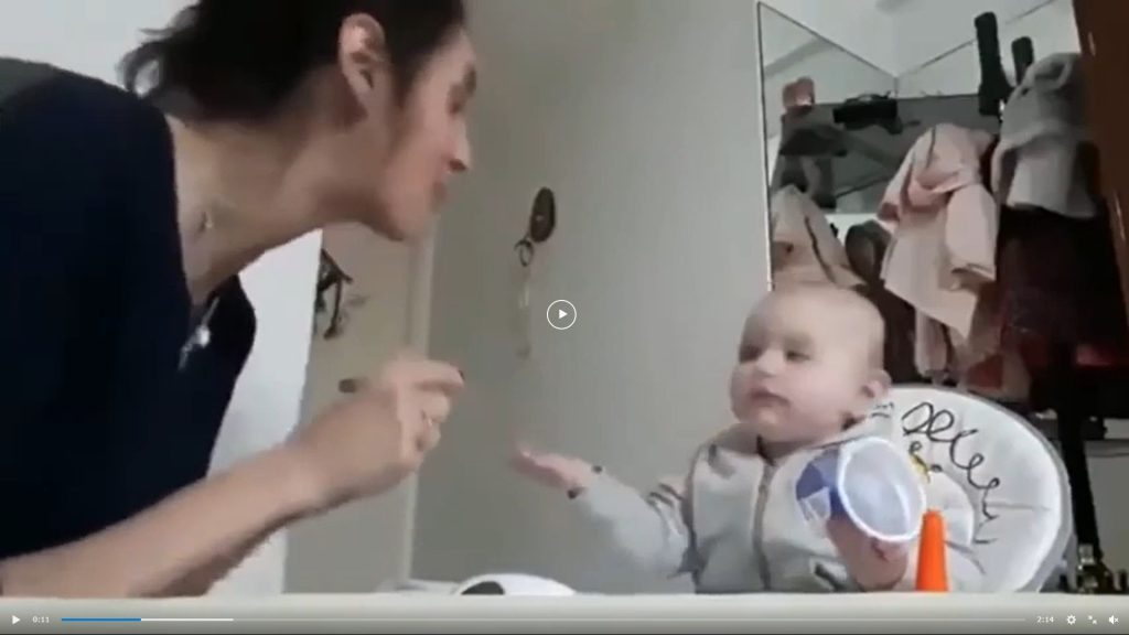 Baby lærer at tale argentinsk og det er altså med HELE kroppen