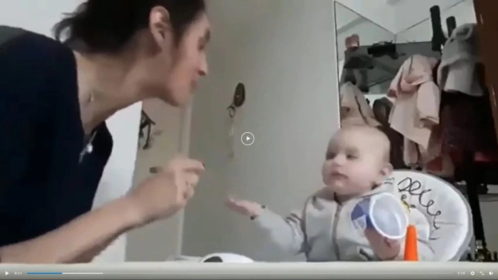 Baby lærer at tale argentinsk og det er altså med HELE kroppen
