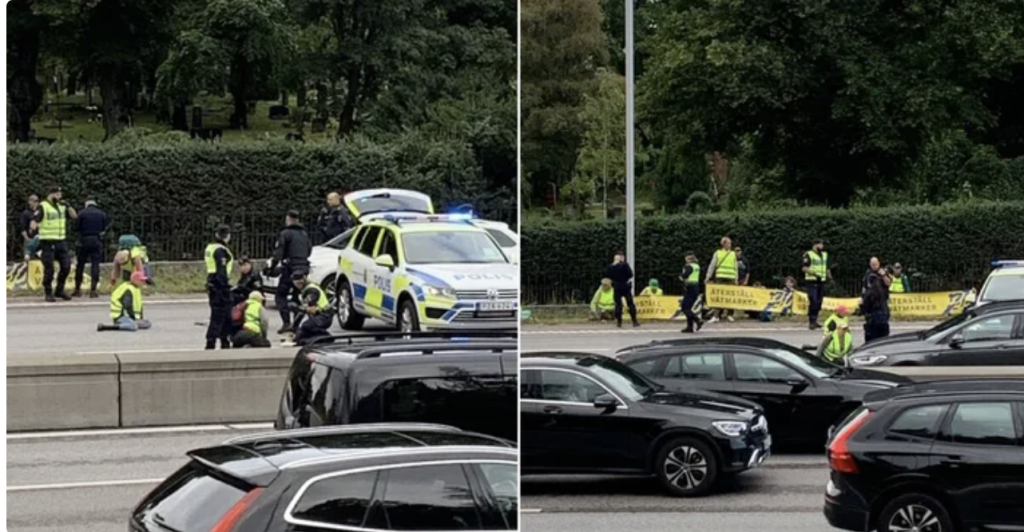 Klimaaktivister spærrede vejen: Ambulance med patient i kritisk tilstand forhindret i at nå frem til sygehuset