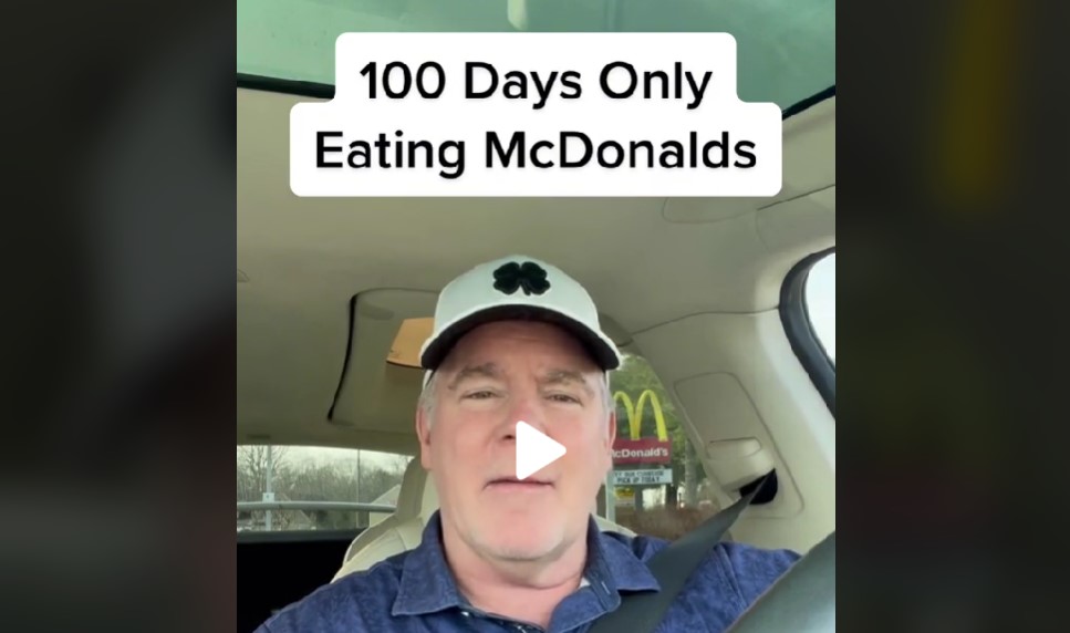 Mand på McDonalds-kur: Spis McD i 100 dage og tab dig