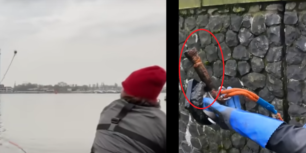 Smed magnet i vandet – det, han hev i land, chokerede alle