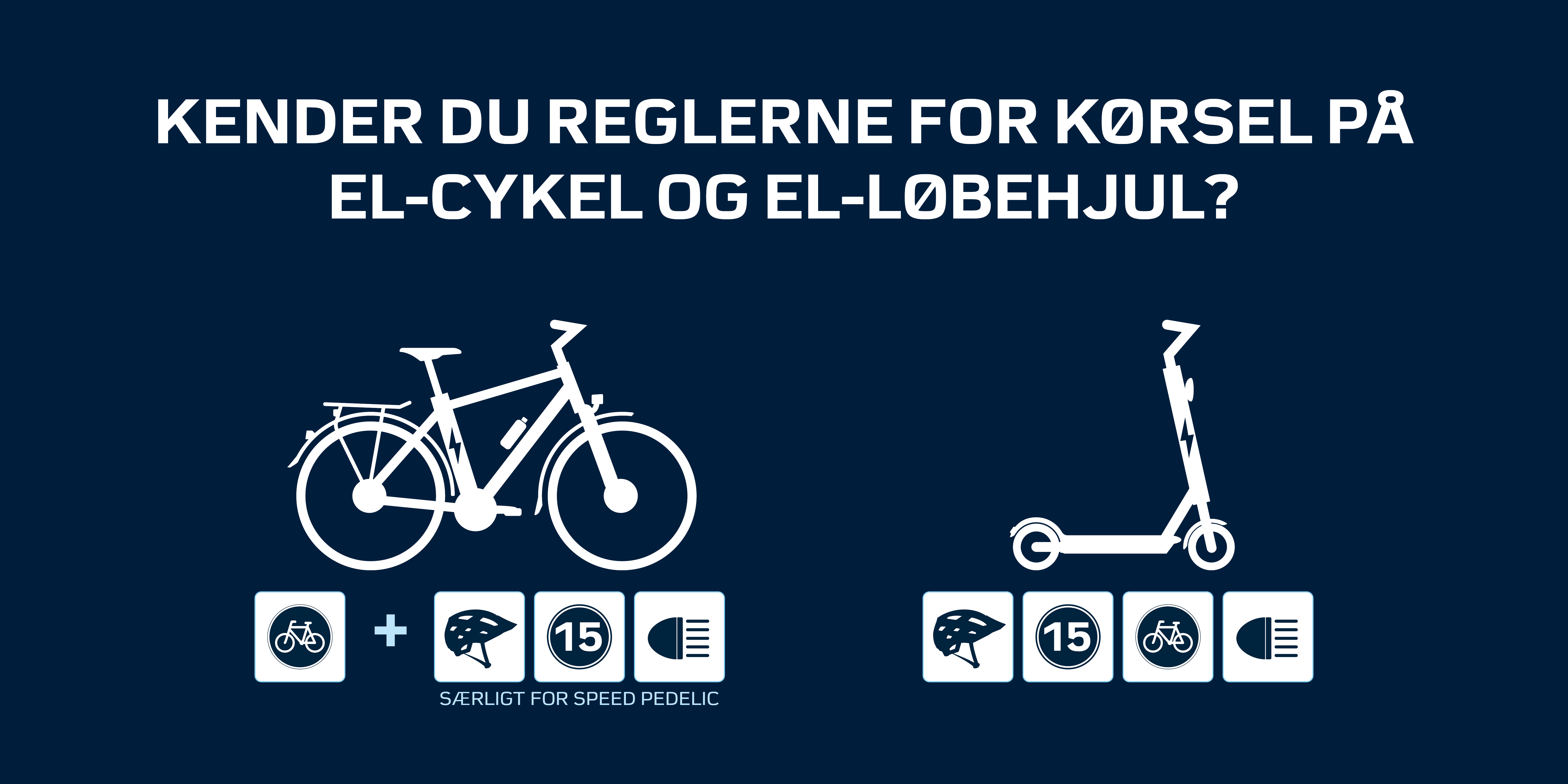 Ny kampagne: Har du styr på reglerne for el-cykler?