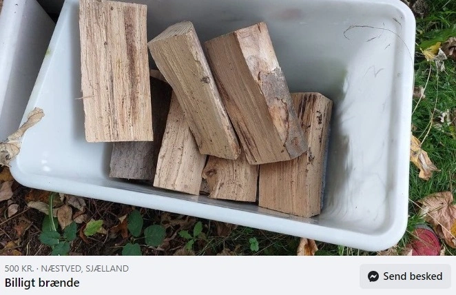 Vild pris: 11 brændeknuder for 500 kroner