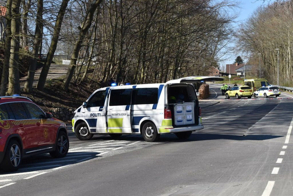 Alvorlig motorcykelulykke i Fredericia
