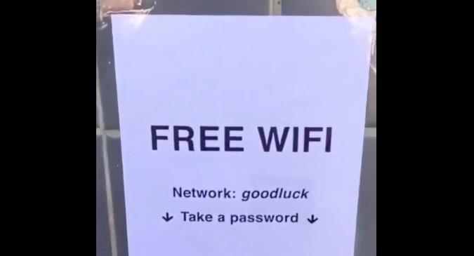 Her kan du få gratis wifi: Der er bare en virkelig morsom hage