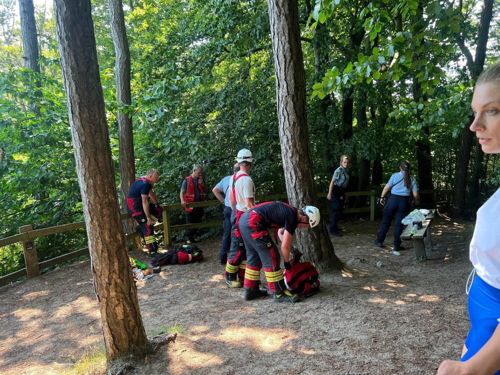 Tre personer faldet ned fra Møns Klint
