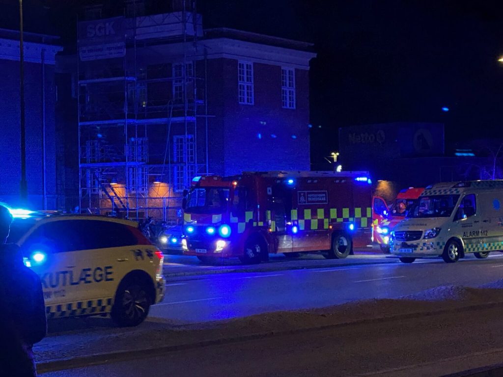 Melding om personpåkørsel på Hellerup station