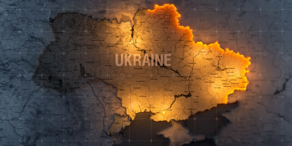 Skal deles mellem 3 lande: Kort afslører Ruslands skræmmende plan for Ukraine